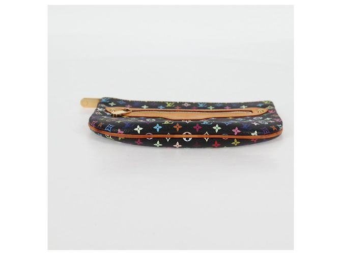 LOUIS VUITTON Pochette GM Monogramma Multicolore Nero M60027 LV Auth 127036V - vista 6