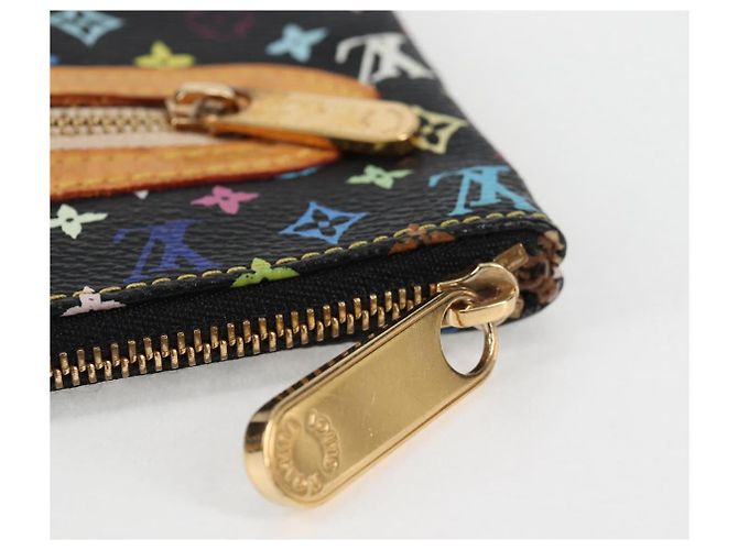 LOUIS VUITTON Pochette GM Monogramma Multicolore Nero M60027 LV Auth 127036V - vista 9