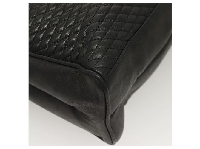 BALLY Borsa Tote Trapuntata in Pelle Nera Oro Auth BA2680 Nero D'oro - vista 14