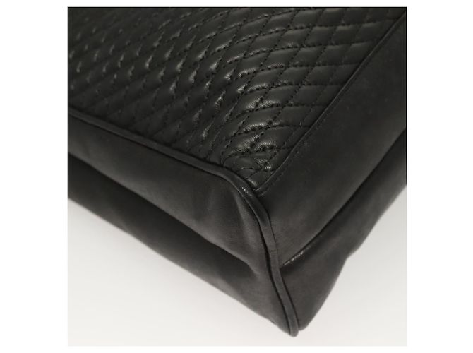 BALLY Borsa Tote Trapuntata in Pelle Nera Oro Auth BA2680 Nero D'oro - vista 15
