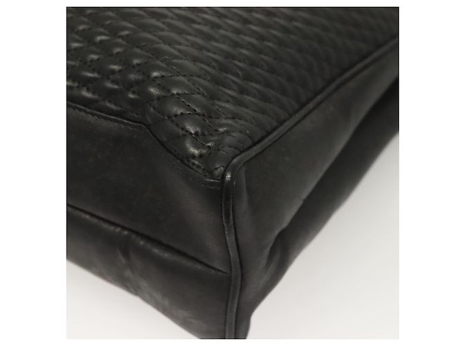 BALLY Borsa Tote Trapuntata in Pelle Nera Oro Auth BA2680 Nero D'oro - vista 16