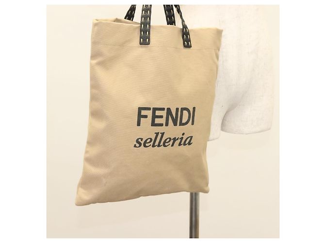 FENDI Celeria Handtasche aus Canvas Beige Auth hk2789 - Ansicht 19