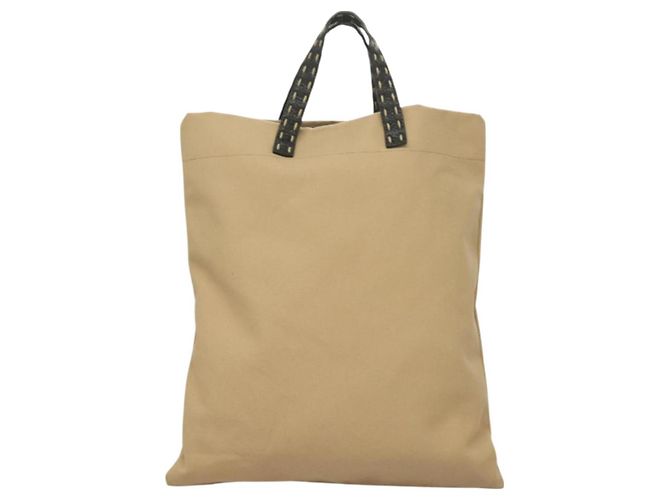 FENDI Celeria Handtasche aus Canvas Beige Auth hk2789 - Ansicht 2
