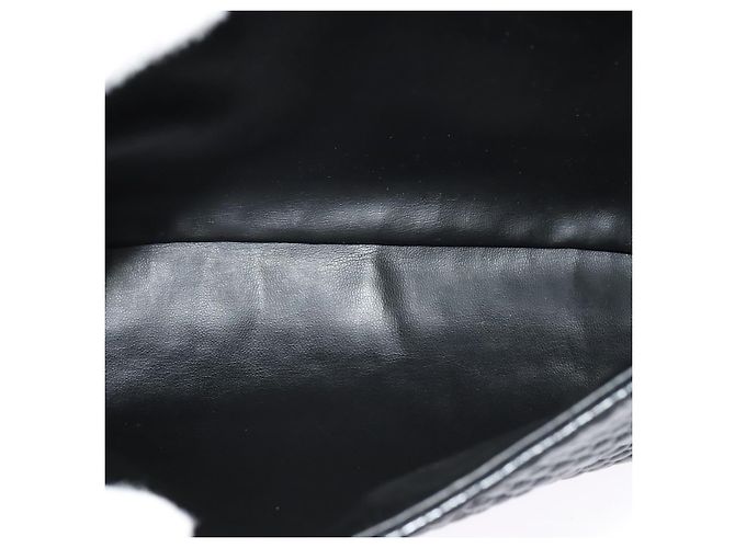 BALLY Borsa a mano trapuntata in pelle nera e oro Auth BA3175 Nero D'oro - vista 11