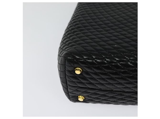 BALLY Borsa a mano trapuntata in pelle nera e oro Auth BA3175 Nero D'oro - vista 15