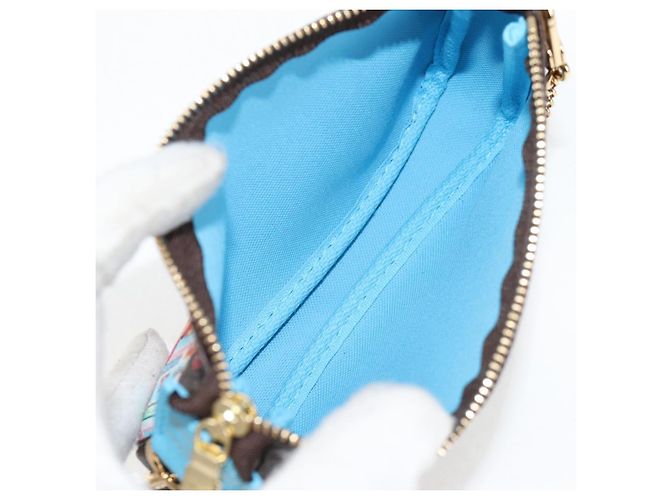 LOUIS VUITTON Monogram Vivienne Mini Pochette Accessoires M81637 LV Auth ac3839M - view 10