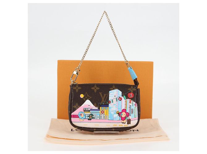LOUIS VUITTON Monogram Vivienne Mini Pochette Accessoires M81637 LV Auth ac3839M - view 12