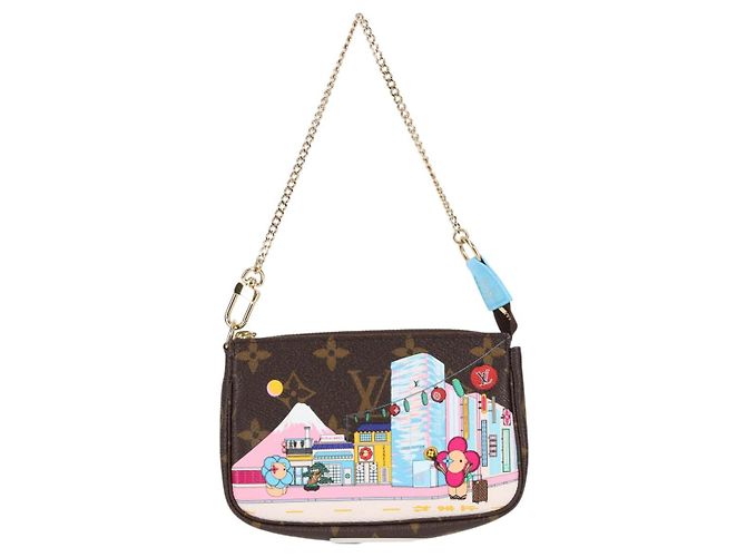 LOUIS VUITTON Monogram Vivienne Mini Pochette Accessoires M81637 LV Auth ac3839M - view 13