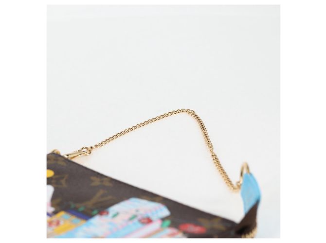 LOUIS VUITTON Monogram Vivienne Mini Pochette Accessoires M81637 LV Auth ac3839M - view 14