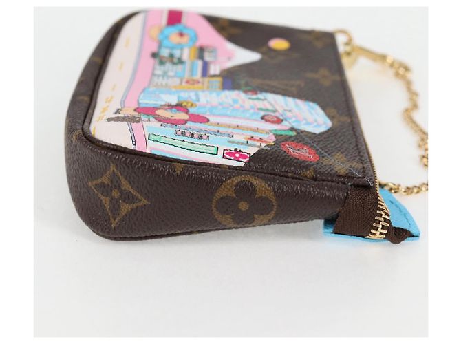 LOUIS VUITTON Monogram Vivienne Mini Pochette Accessoires M81637 LV Auth ac3839M - view 4