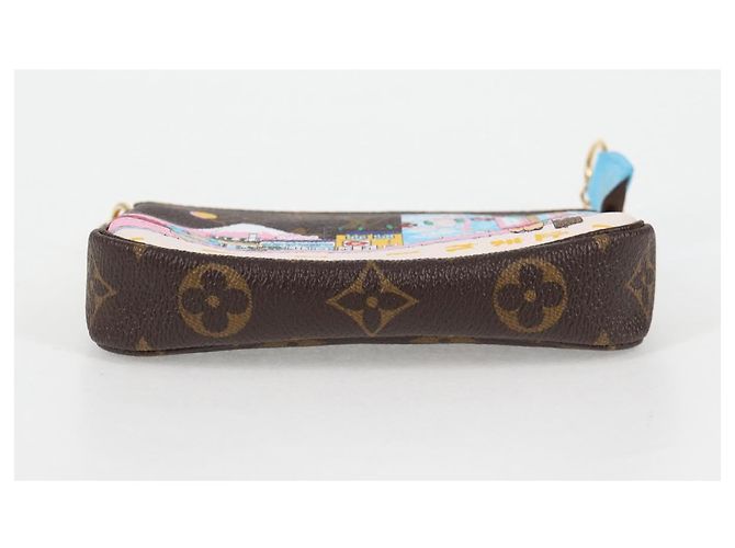 LOUIS VUITTON Monogram Vivienne Mini Pochette Accessoires M81637 LV Auth ac3839M - view 5