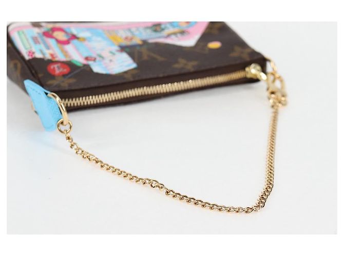 LOUIS VUITTON Monogram Vivienne Mini Pochette Accessoires M81637 LV Auth ac3839M - view 7