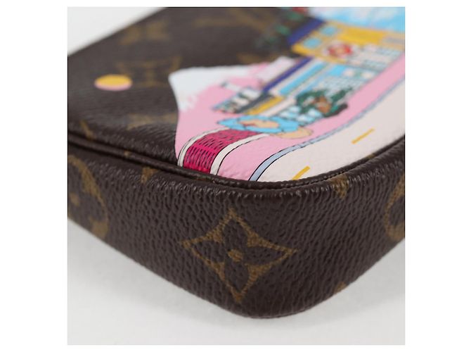 LOUIS VUITTON Monogram Vivienne Mini Pochette Accessoires M81637 LV Auth ac3839M - view 8