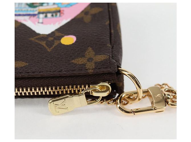 LOUIS VUITTON Monogram Vivienne Mini Pochette Accessoires M81637 LV Auth ac3839M - view 9