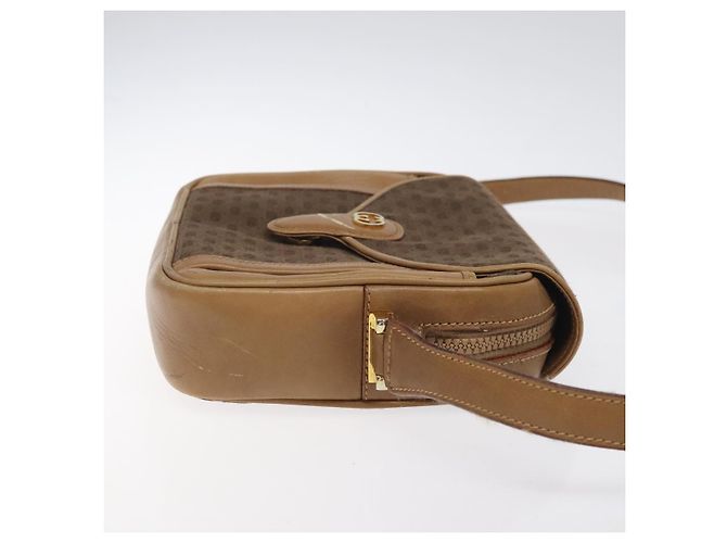Borsa a Spalla Micro GG in Tela Gucci Marrone Oro Auth BA2829 D'oro - vista 4
