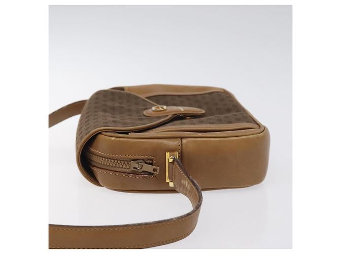 Borsa a Spalla Micro GG in Tela Gucci Marrone Oro Auth BA2829 D'oro - vista 5