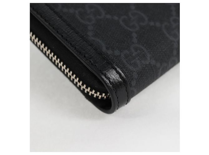 Borsa a spalla GUCCI GG Supreme PVC Nero Argento Auth 118863M - vista 10