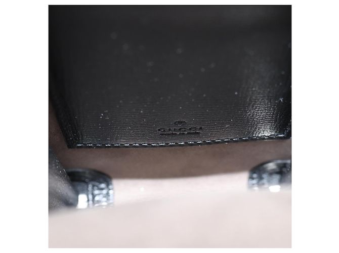 Borsa a spalla GUCCI GG Supreme PVC Nero Argento Auth 118863M - vista 16