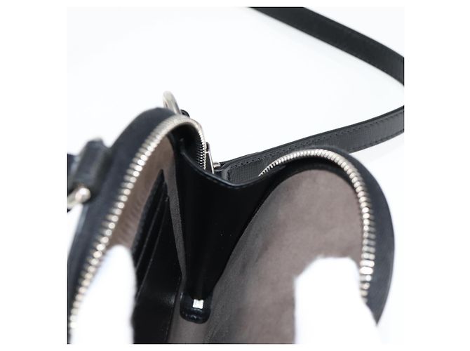 Borsa a spalla GUCCI GG Supreme PVC Nero Argento Auth 118863M - vista 18