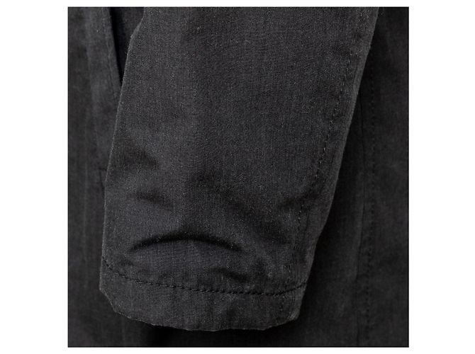 Prada Kurzmantel Trench Anthrazit Kevlar Mischung Grau - Ansicht 13