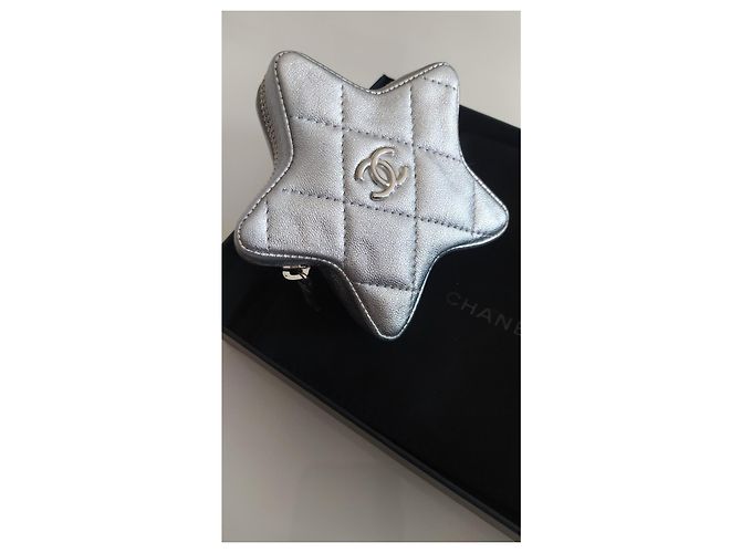 cartera estrella Chanel Plata - vista 3