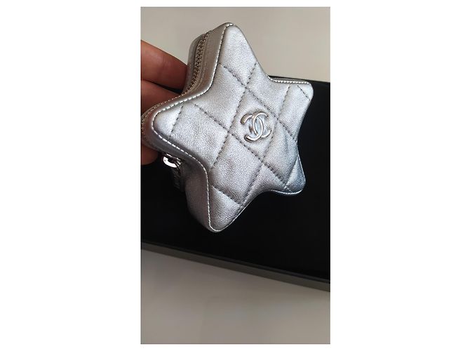 cartera estrella Chanel Plata - vista 4