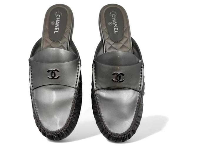 Chanel Sabot Argento - vista 2