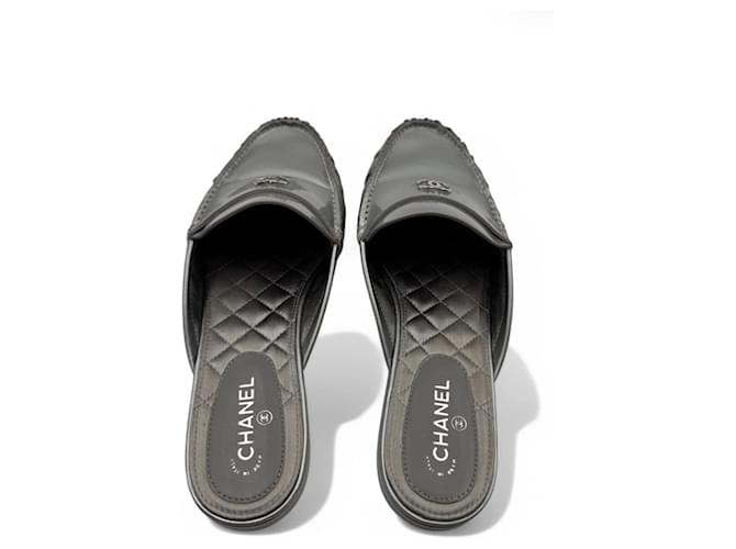 Chanel Sabot Argento - vista 4