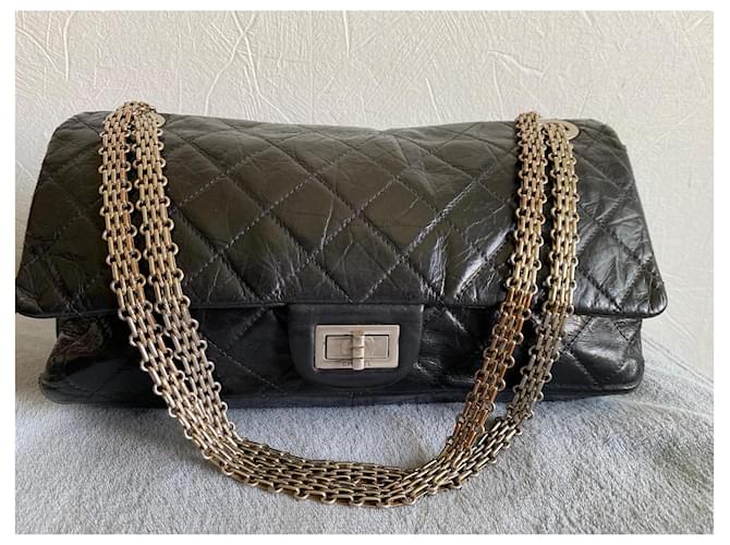Chanel 2.55 Maxi (228) Nero - vista 2