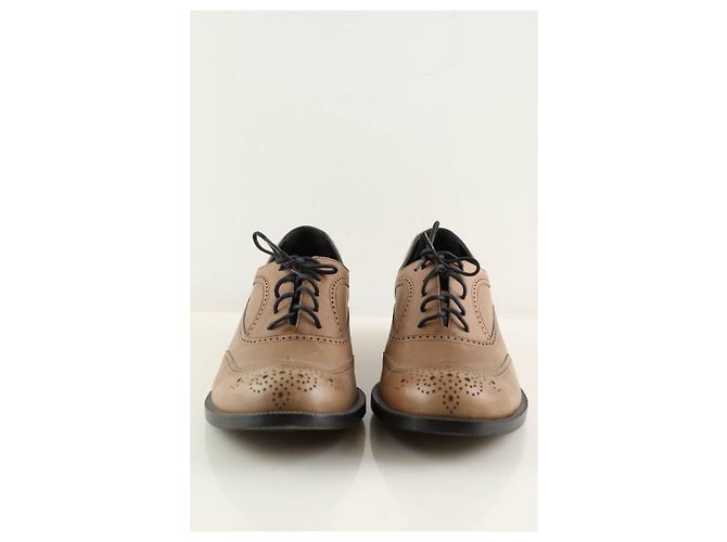 Bottega Veneta Scarpe stringate in pelle marrone - vista 5