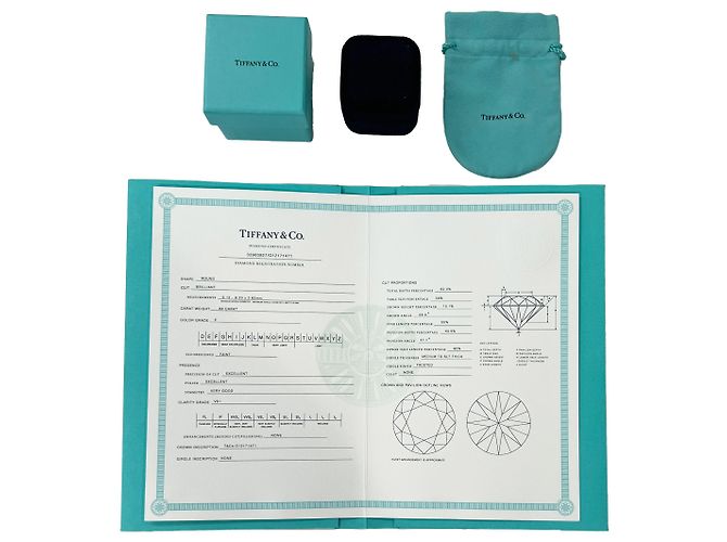 Anello di fidanzamento con diamante rotondo brillante da 0,88 ct Tiffany & Co. - vista 5