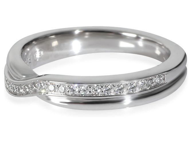 Harry Winston Platin-Diamant Tryst Einzelreihe Pavé-Diamantring - Ansicht 2