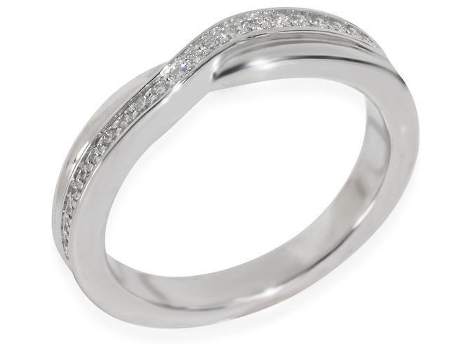 Harry Winston Platin-Diamant Tryst Einzelreihe Pavé-Diamantring - Ansicht 3
