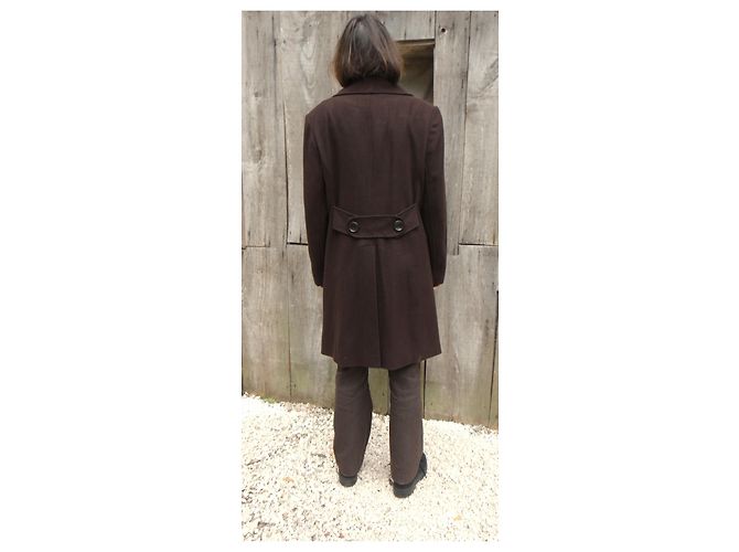 Abrigo Torrente de lana marrón oscuro XL - vista 2
