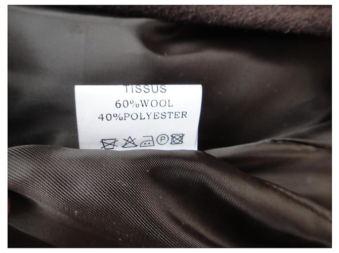 Abrigo Torrente de lana marrón oscuro XL - vista 5