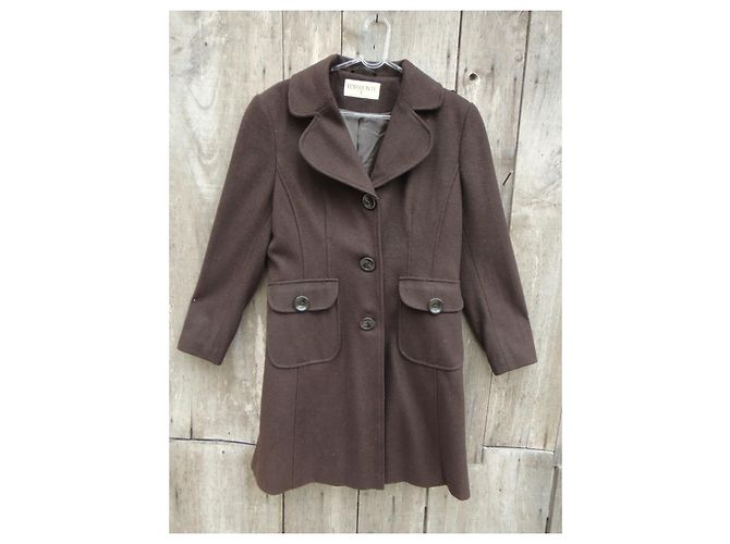 Abrigo Torrente de lana marrón oscuro XL - vista 6