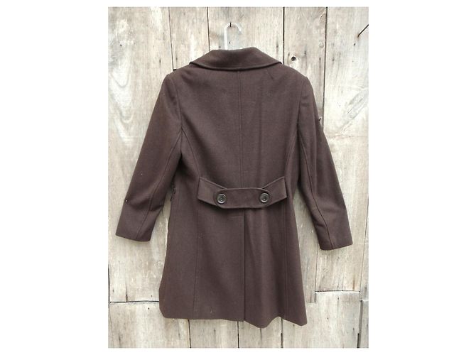 Abrigo Torrente de lana marrón oscuro XL - vista 7