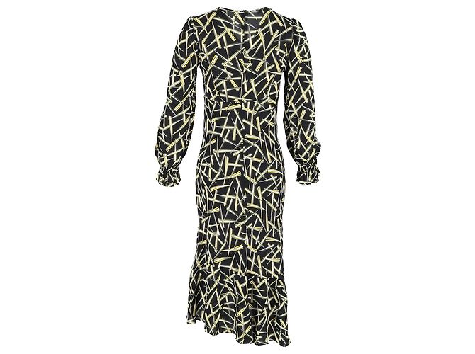 Abito midi stampato Diane Von Furstenberg in viscosa multicolore - vista 3