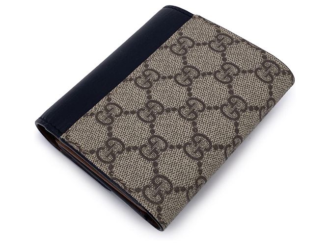 Gucci GG Supreme Canvas- und Leder-Padlock-Brieftasche - Ansicht 3