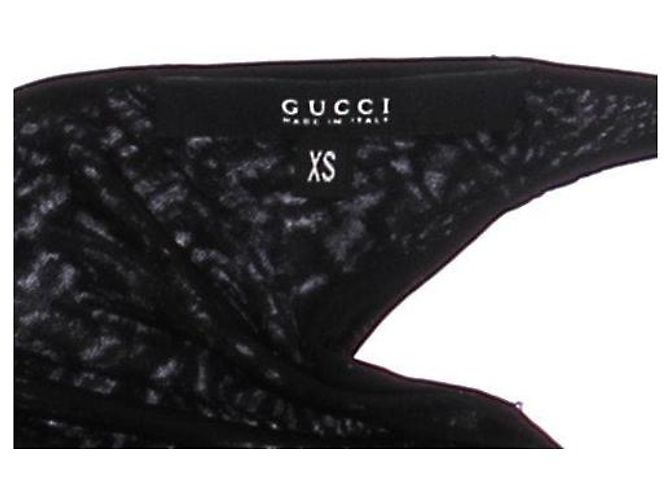 Top nero Gucci con spalline viola - vista 5