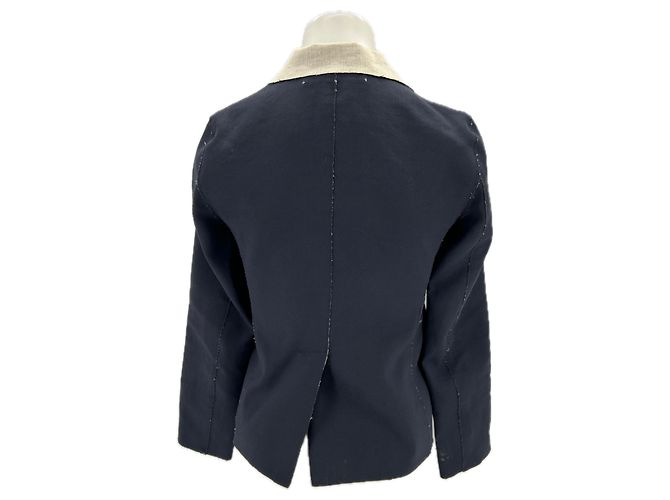 Marni Blazer in misto lana e lino Blu navy - vista 2
