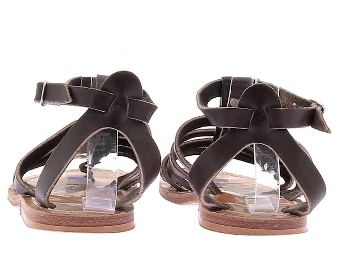 K Jacques Sandali in pelle Marrone - vista 5