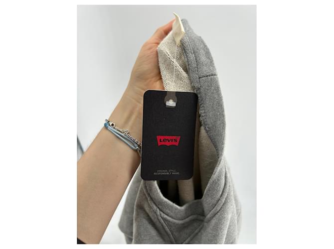 Felpa Levi's in cotone grigia XXL Grigio - vista 4