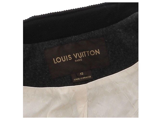 Louis Vuitton Schwarzer Wollmantel - Ansicht 6