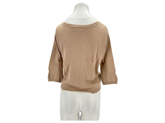 Zadig & Voltaire Cardigan beige Baumwolle 3/4 Ärmel - Ansicht 2