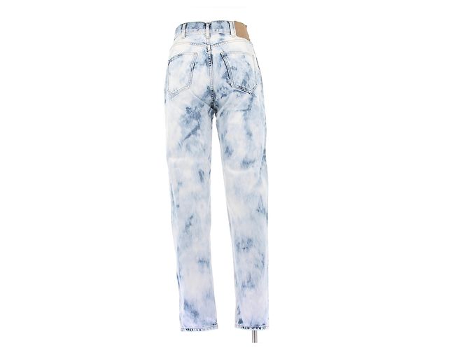 Jeans Tie Dye Céline Azul y Blanco - vista 2