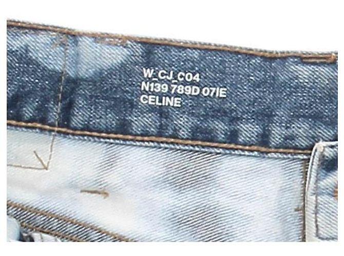 Jeans Tie Dye Céline Azul y Blanco - vista 6