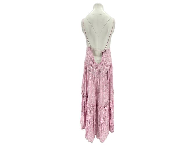 Autre Marque SUNDAY SAINT-TROPEZ Olivia langes rosa Kleid Pink - Ansicht 2
