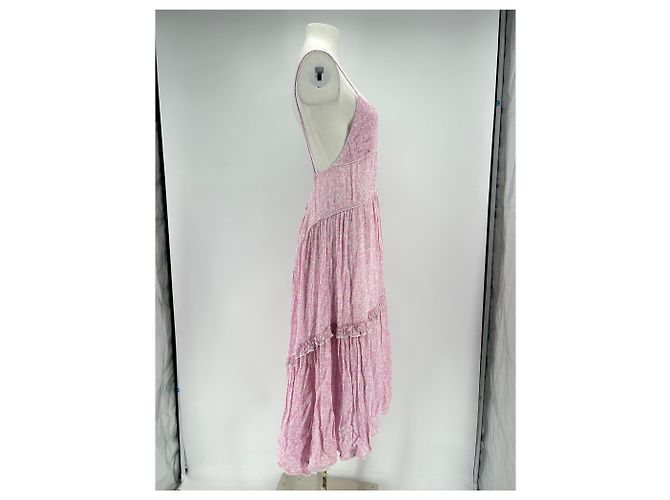 Autre Marque SUNDAY SAINT-TROPEZ Olivia langes rosa Kleid Pink - Ansicht 3