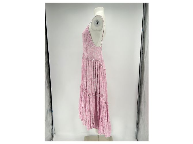 Autre Marque SUNDAY SAINT-TROPEZ Olivia langes rosa Kleid Pink - Ansicht 4